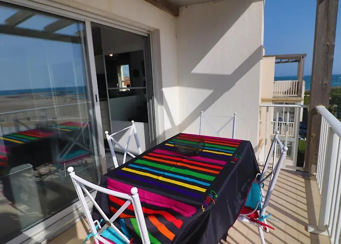 2 Pièces Climatisé, Vue à Avec Parking - Fr-1-472-191 * Sète